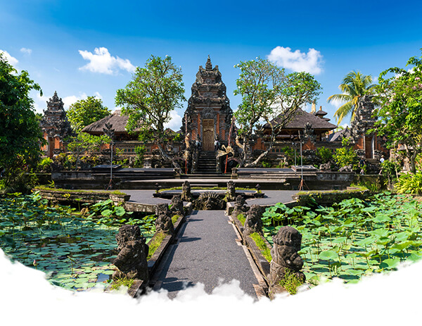 Immerse yourself in Ubud's lush landscapes, vibrant art scene, and tranquil rice terraces.